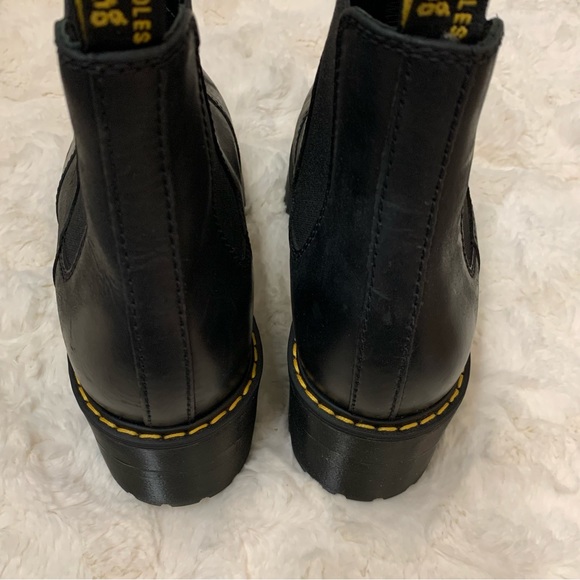 Dr. Martens ROMETTY WYOMING LEATHER PLATFORM CHELSEA BOOTS - Picture 7 of 16